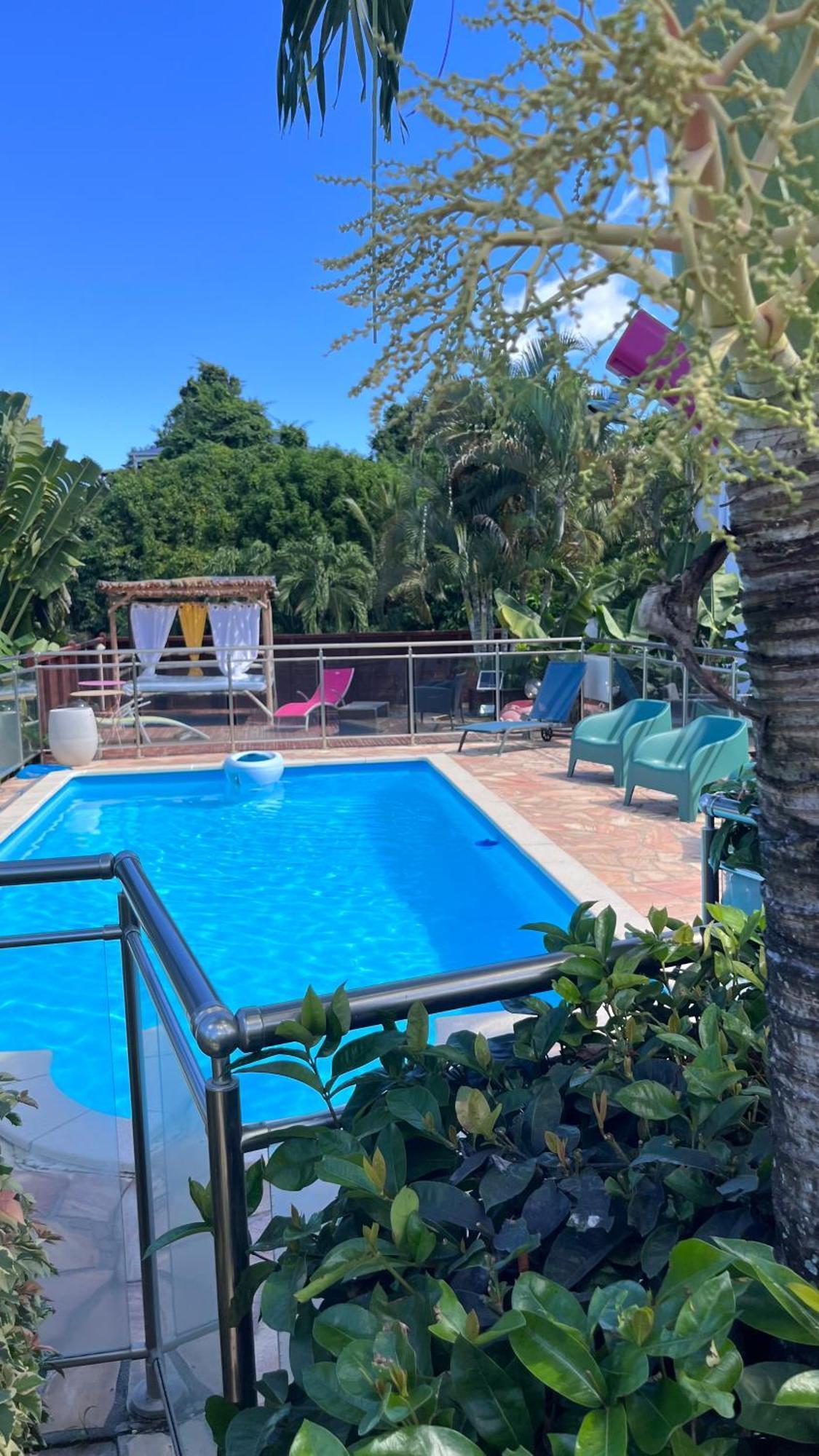 Villa Les algues de La Chapelle Bleu horizon à Anse-Bertrand Extérieur photo