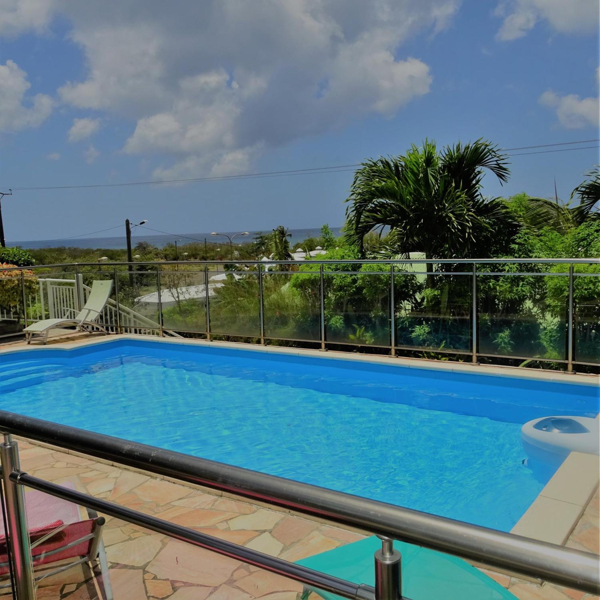 Villa Les algues de La Chapelle Bleu horizon à Anse-Bertrand Extérieur photo